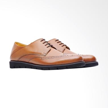 Life8 Men Lightweight Pointy-toe Formal Leather Shoes - Brown [09764]