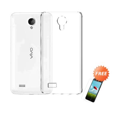 OEM Crystal Hardcase Casing for Vivo Y21 - Clear + Free Tempered Glass