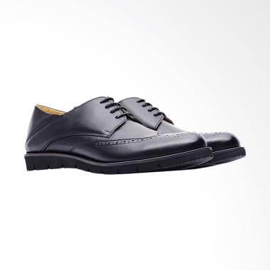 Life8 Lightweight Pointy Toe Formal Leather Shoes - Black [09764]