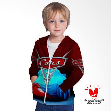 Fika Tema CARS 3 3D Full Print Sublimation Model Zipper Art 6 Jaket Hoodie Sweater Anak Unisex