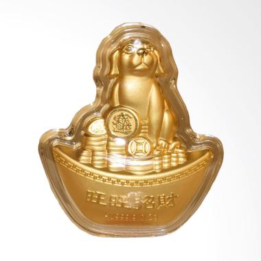 Tiaria 24K Money Dog Logam Mulia Emas Murni [0.2 g/ 24 Karat ]