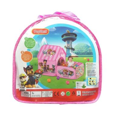 MOMO Tenda Rumah Pop House Paw patrol + Kolam Mandi Bola - Pink