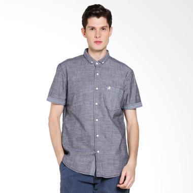 Lois Men Shirt Kemeja Pria - Navy [815]