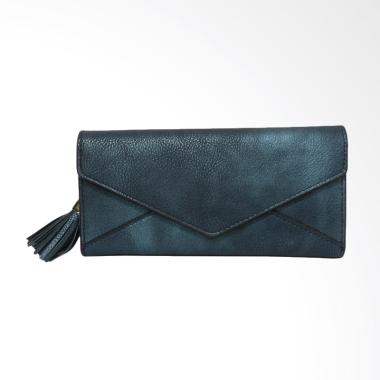 Shine Accessories WB1463 Teal Motif Amplop SHN.51 Dompet Wanita - Blue