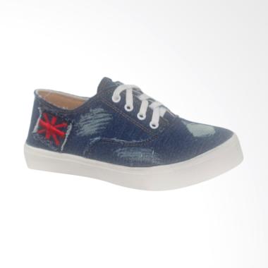 DEcTionS Kets England Denim Sepatu Wanita - Navy