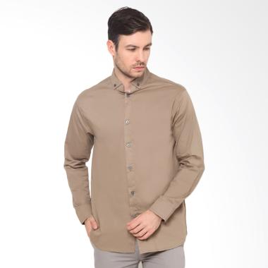 Efesu Miles Kemeja Pria - Khaki