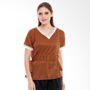 Baju Island Kaira Baju Menyusui - Coklat