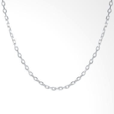 Bella & Co LKNSPCC012-22 Geometry Chain Aksesoris Kalung Lapis Silver