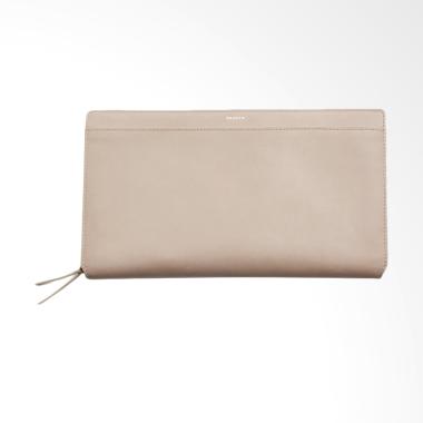 Skagen Bisol Leather Travel Wallet Oatmeal Dompet Wanita - Cream