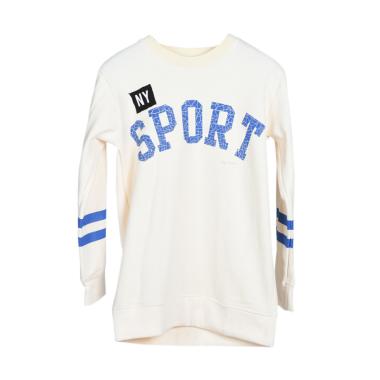 Versail Kids PM1004 Sablon N.Y Sport Kids Lengan Panjang Sweater Anak Laki-laki - Cream