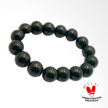 Vee Kayu Kokka Bola Jumbo Dim 10 Gelang Terapi Kesehatan - Hitam