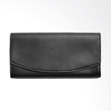 Skagen Dinesen Leather Flap Wallet Dompet Wanita - Black Skagen Dinesen Leather Flap Wallet Dompet Wanita - Black