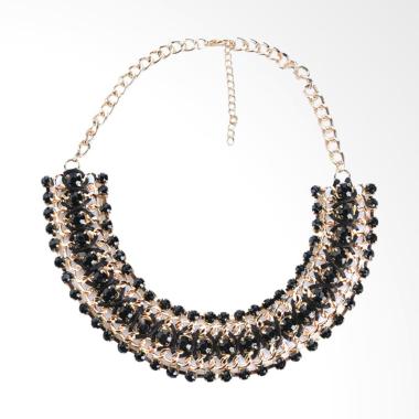 VA N0138 Chuncheon Necklace Kalung Wanita - Black