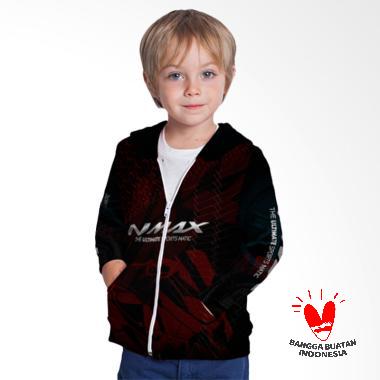 Fika Unisex Tema Motor Yamaha NMAX 3D Full Print Sublimation Model Zipper Art 1 Jaket Hoodie Sweater Anak