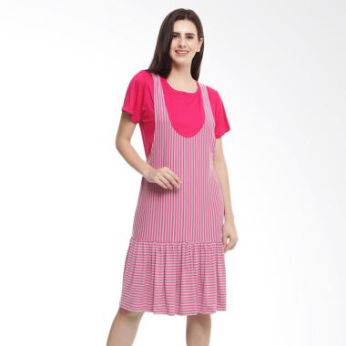 Baju Island Cleo Nursingwear Dress Menyusui - Fuschia