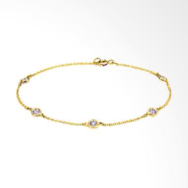 Lavish BR17102 Gelang Berlian Emas Kuning [18 K]