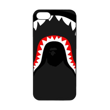 Acc Hp A Bathing Ape Shark Pattern L1952 Custom Hardcase Casing for iPhone 5 or 5S