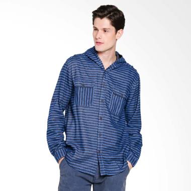 Lois Men Shirt Kemeja Pria - Blue [814]