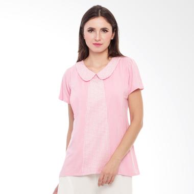 Baju Island Naya Nursingwear Baju Menyusui - Baby Pink