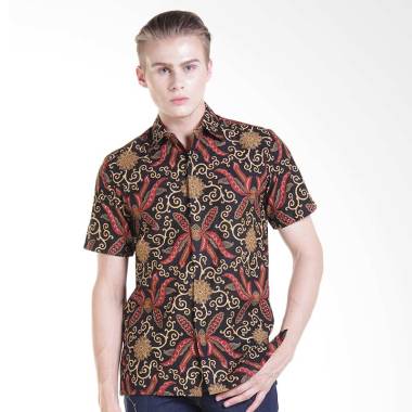 Rianty Hem Mario Kemeja Batik Pria - Black Rianty Hem Mario Kemeja Batik Pria - Black