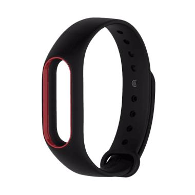 Mijobs Xiaomi Strap Mi Band 2 Oled Display Original - Black Red