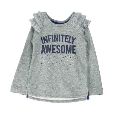 Branded Outlet 990 Cat & Jack Infinitely Awesome Sweater Anak - Grey