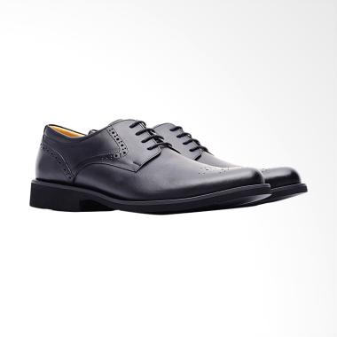 Life8 Men Lightweight Pointy Toe Formal Leather Shoes Septau Pria - Black [09759]