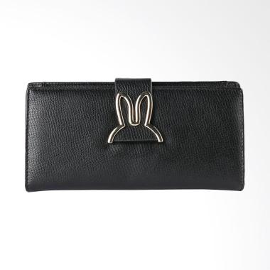 Lutece Gold Bunny Flap Wallet Dompet Wanita - Black