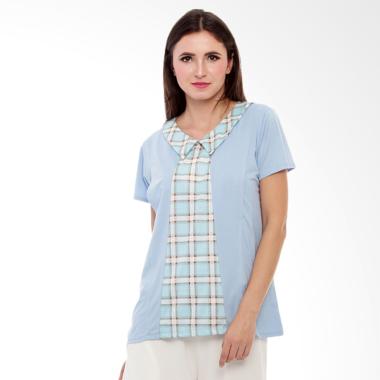 Baju Island Naya Nursingwear Baju Menyusui - Baby Blue