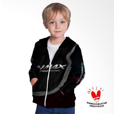 Fika Unisex Tema Motor Yamaha NMAX 3D Full Print Sublimation Model Zipper Art 5 Jaket Hoodie Sweater Anak