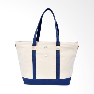 Anello Clasic Totebag White Blue