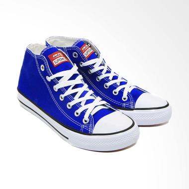 Faster 1603-02 Sepatu Sneakers Canvas Wanita - Blue White Faster 1603-02 Sepatu Sneakers Canvas Wanita - Blue White
