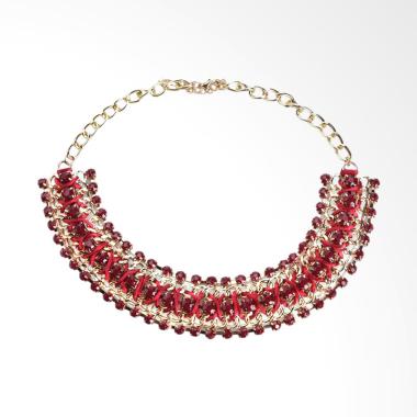 VA N0138 Chuncheon Necklace Kalung Wanita - Red
