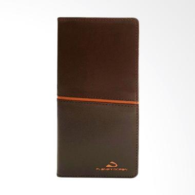 Planet Ocean Panjang Dompet Pria - Brown [DPO607480]