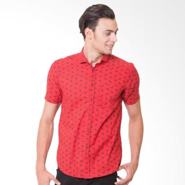 Tendencies Lowland Fullprint Kemeja Pria - Merah Tendencies Lowland Fullprint Kemeja Pria - Merah
