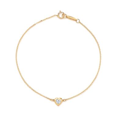 Tiaria Gold Heart to Heart Bracelet Emas [18K]