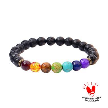 Riza Craft Cakra Chakra Yoga Asli Gelang Batu Alam Akik