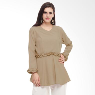 Baju Island Arianna Longsleeve Nursingwear Baju Menyusui -Khaki