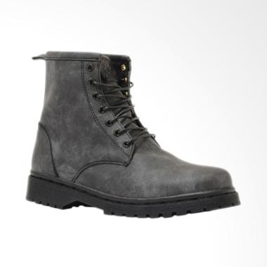 NOKHA Rider Sepatu Boots Wanita - Dark Grey Black
