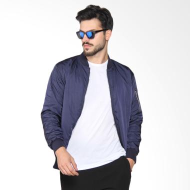 Papercut Men Push Bomber Jacket - Navy