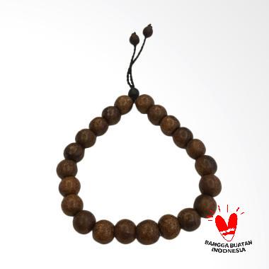 Lucky Borneo Kayu Gaharu Asli Gelang Pria - Chocolate [0.8 mm]