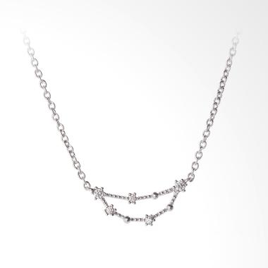 Cocoa Jewelry Zodiak Capricorn 22 Desember-20 Januari Kalung - Silver