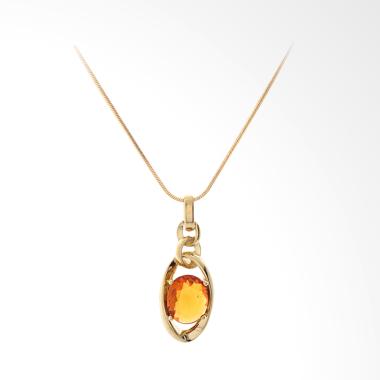 Cocoa Jewelry Orange Oval Kalung