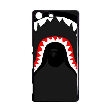 Bunnycase A Bathing Ape Shark Pattern L1952 Custom Hardcase Casing for Sony M5 Dual