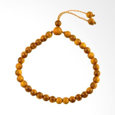 ICBEADS Tasbih Galih Kelor Serat Gelang Pria - Emas