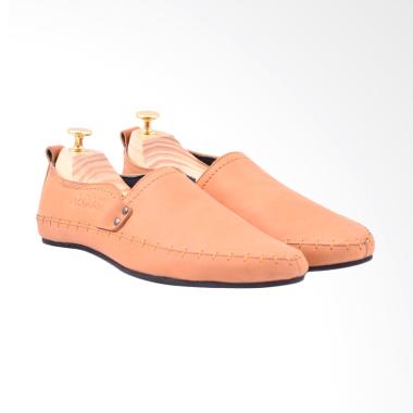 Azcost Rajut Sepatu Slip On Pria - Tan