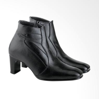 Azzura A698 Leather Handmade Boots Wanita - Black Azzura A698 Leather Handmade Boots Wanita - Black