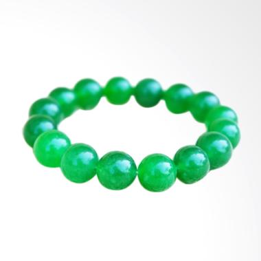 Riza Craft Gelang Batu Giok Alam Asli Natural - Hijau