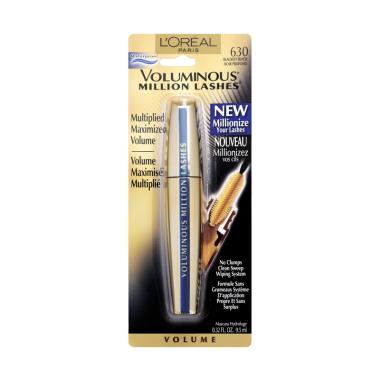 L'Oreal Paris Voluminous Million Lashes Waterproof Maskara - Blackest Black