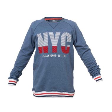 Osella Kids N Y C Baby Terry Sweater Anak - Navy